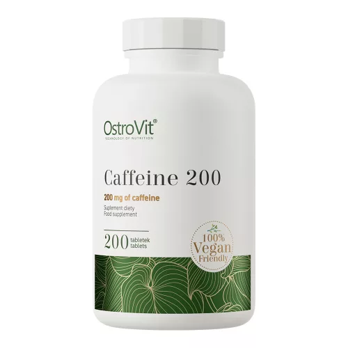 OstroVit Caffeine 200mg 200 Tablets 200 Tabletta
