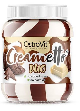 OstroVit Creametto 350g Duo (Tejcsokoládé Fehércsokoládé) EXP.:2025/06/15