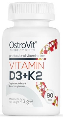 OstroVit Vitamin D3 + K2 90 Tablets 90 Tabletta