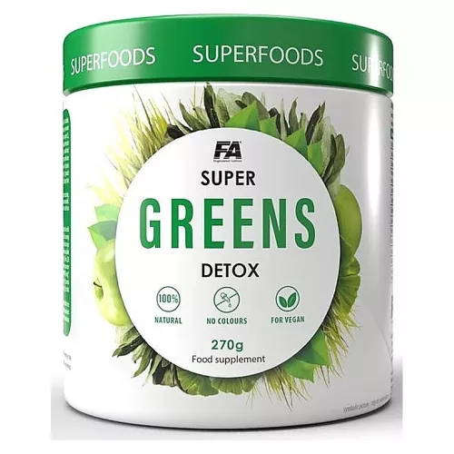 Fitness Authority Super Greens Detox 270g Unflavored (Ízesítetlen)