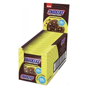 S&M Karton HiProtein Cookie 12x60g SNICKERS Chocolate&Peanut (Csokoládé Mogyoró) EXP.:2027/01/05