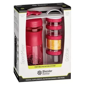 Blender Bottle Combo Pak Sportmixer Go Stack Pink (Rózsaszín) 28oz Shaker + Go Stack Starter 4 Pak