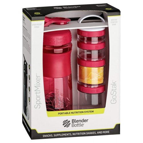 Blender Bottle Combo Pak Sportmixer Go Stack Pink (Rózsaszín) 28oz Shaker + Go Stack Starter 4 Pak