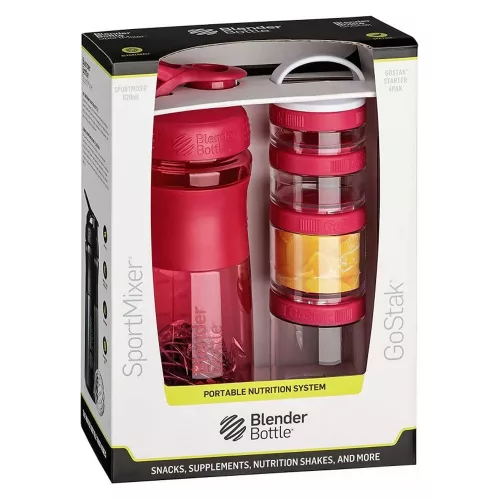 Blender Bottle Combo Pak Sportmixer Go Stack Pink (Rózsaszín) 28oz Shaker + Go Stack Starter 4 Pak