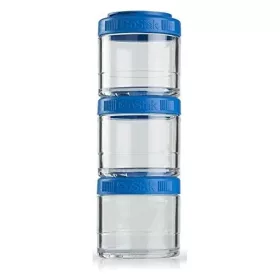 Blender Bottle Go Stak 3x100ml Cyan (Kék) 3 Részes Tároló Szett