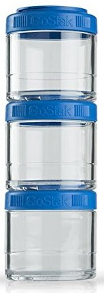 Blender Bottle Go Stak 3x100ml Cyan (Kék) 3 Részes Tároló Szett