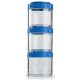 Blender Bottle Go Stak 3x100ml Cyan (Kék) 3 Részes Tároló Szett