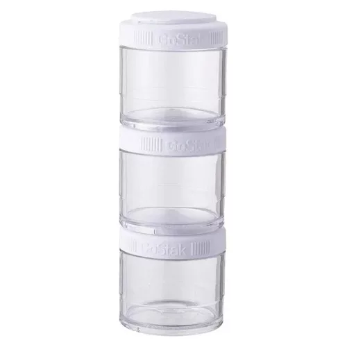 Blender Bottle Go Stak 3x100ml White (Fehér) 3 Részes Tároló Szett
