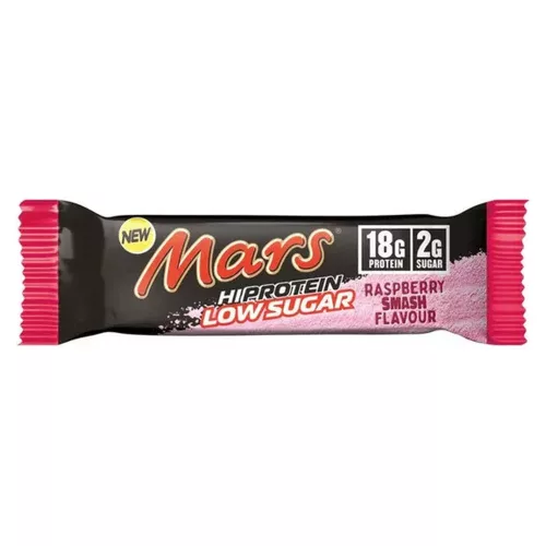 S&M Bar Hiprotein MARS LOW SUGAR Raspberry Smash (Málna) 55g