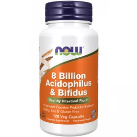   Now Foods 8 Billion Acidophilus & Bifidus 120 Veg Capsules 120 Kapszula
