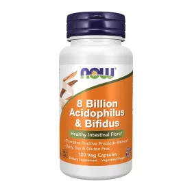 Now Foods 8 Billion Acidophilus & Bifidus 120 Veg Capsules 120 Kapszula