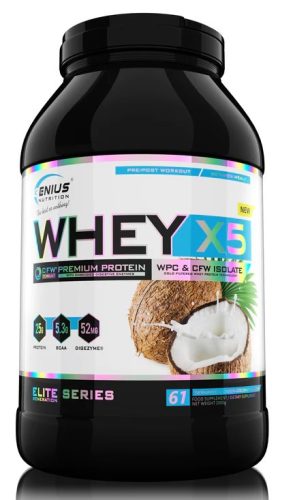 Genius Nutrition Whey X5 2000g Choco Coconut (Csokoládé Kókusz)