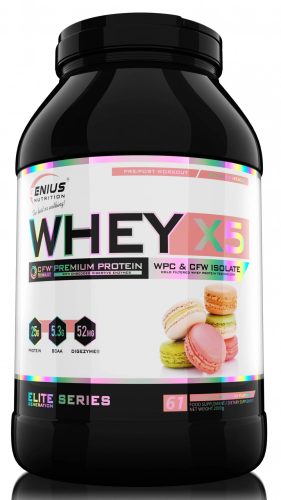 Genius Nutrition Whey X5 2000g Macarons (Makaron)