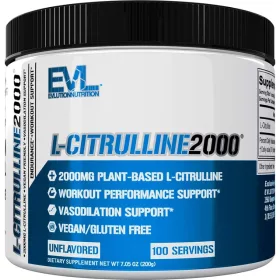 EVL Nutrition L-Citrulline 2000 200g Unflavored (Ízesítetlen)