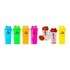 AMIX Shaker Monster Bottle 600ml Kapszula És Portartóval Red/Transparent (Piros/Átlátszó)
