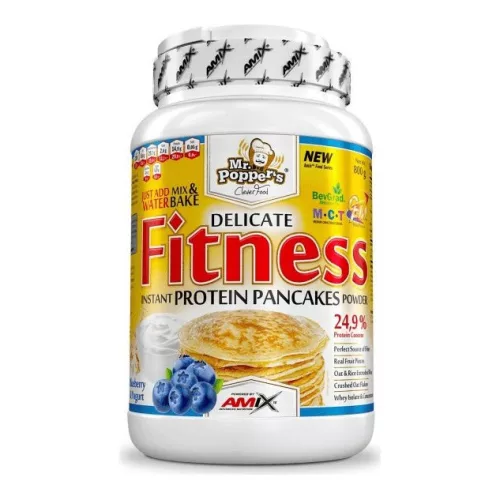 AMIX Mr.Poppers Fitness Protein Pancakes 800g Blueberry Yogurt (Áfonya Joghurt)