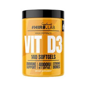   Hiro.Lab Supplements Vitamin D3 4000 IU 140 Softgels 140 Gélkapszula EXP.:2025/11/30