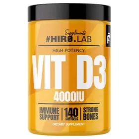 Hiro.Lab Supplements Vitamin D3 4000 IU 140 Softgels 140 Gélkapszula
