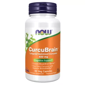 Now Foods CurcuBrain 400mg 50 Veg Caps 50 Kapszula