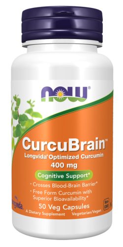 Now Foods CurcuBrain 400mg 50 Veg Caps 50 Kapszula