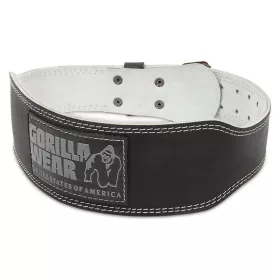 Gorilla Wear 4 Inch Padded Leather Belt (Öv) Black (Fekete)