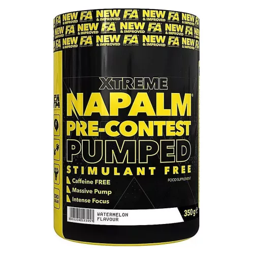 Fitness Authority Xtreme Napalm Pre-Contest Pumped STIMULANT FREE 350g