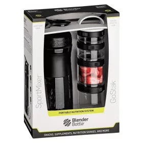Blender Bottle Combo Pak Sportmixer Go Stack 28oz Shaker + Go Stack Starter 4 Pak
