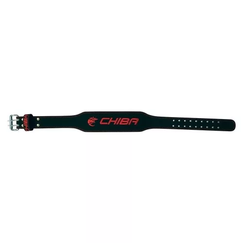 Chiba Leather Belt Black/Red (Fekete/Piros)