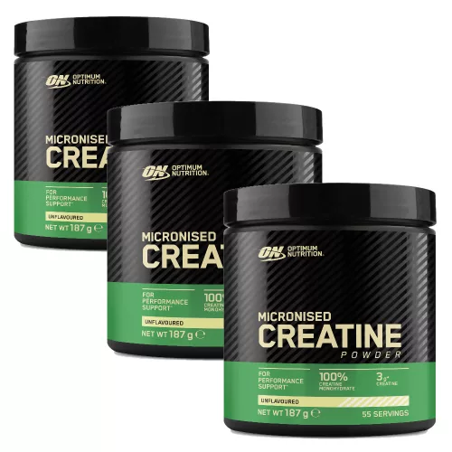 Optimum Nutrition Micronised Creatine Powder 3x187g Unflavored (Ízesítetlen)