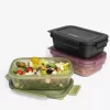 SmartShake Food Storage Container 800ml + Smartshake Optimum Nutrition 800ml Black (Fekete) Kapszulatartóval
