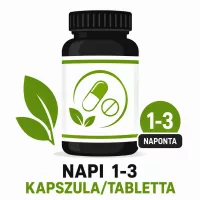 Napi 1-3 kapszula/tabletta