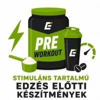 Stimuláns tartalmú edzés előtti készítmények
